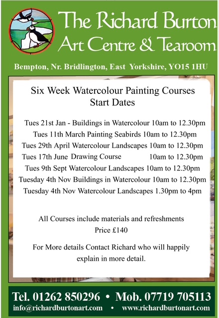 6 Week Watercolour Course Poster 6 Week Watercolour Course Poster